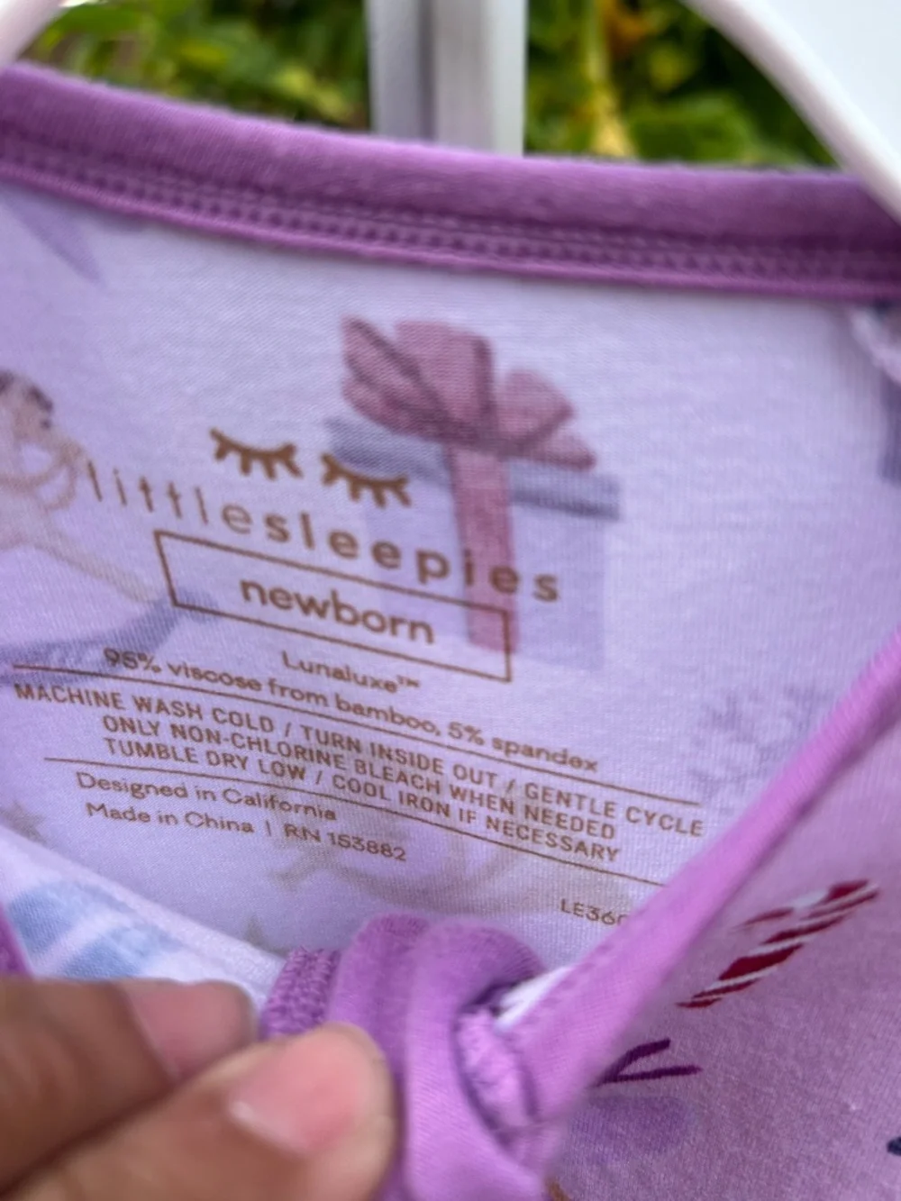 Little Sleepies Lavender Nutcracker & Ballerina Footed One-Piece